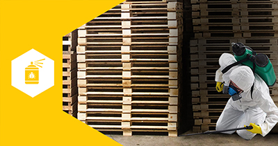 Pallet fumigation for protecting customers goods